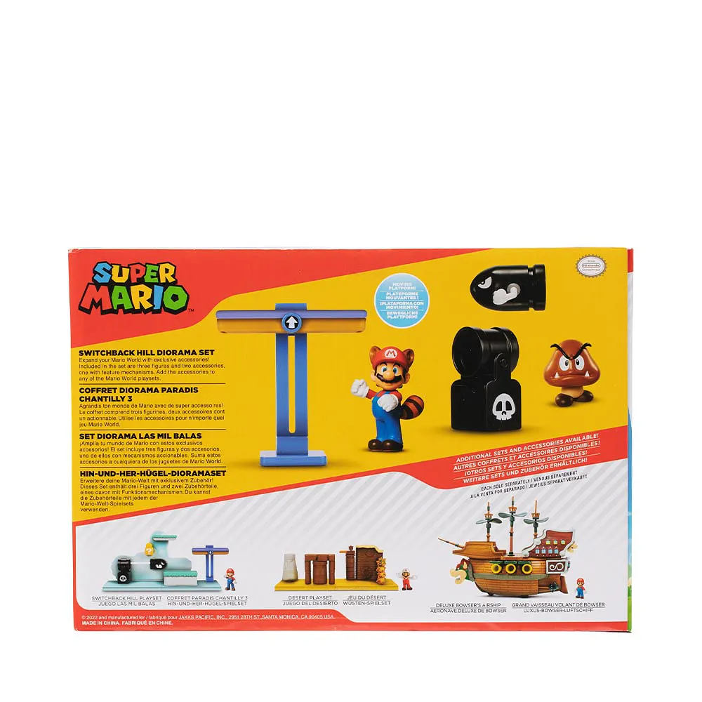 Super Mario 2.5 Inch Diorama Set Switchback Hill