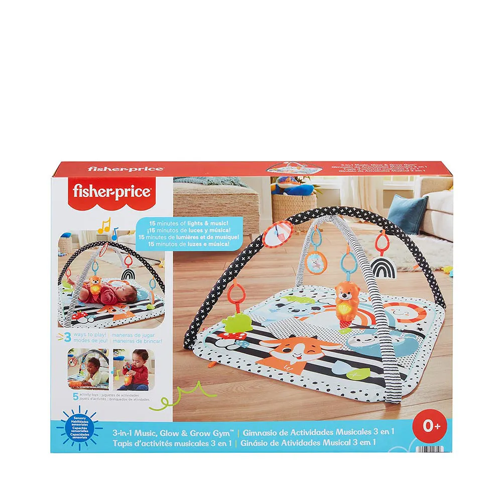 Fisher Price 3-in-1 Music Glow & Grow Gym