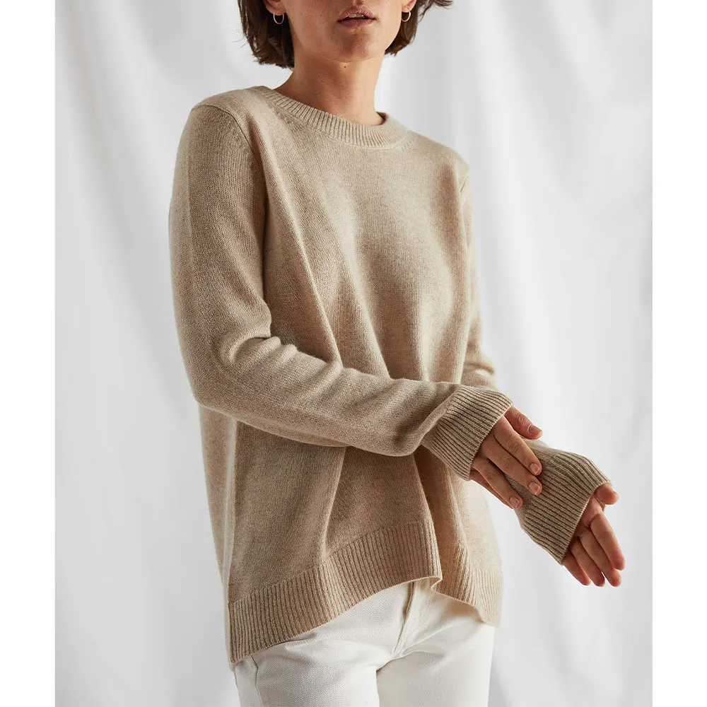 Cashmere Straight O-neck Sweater