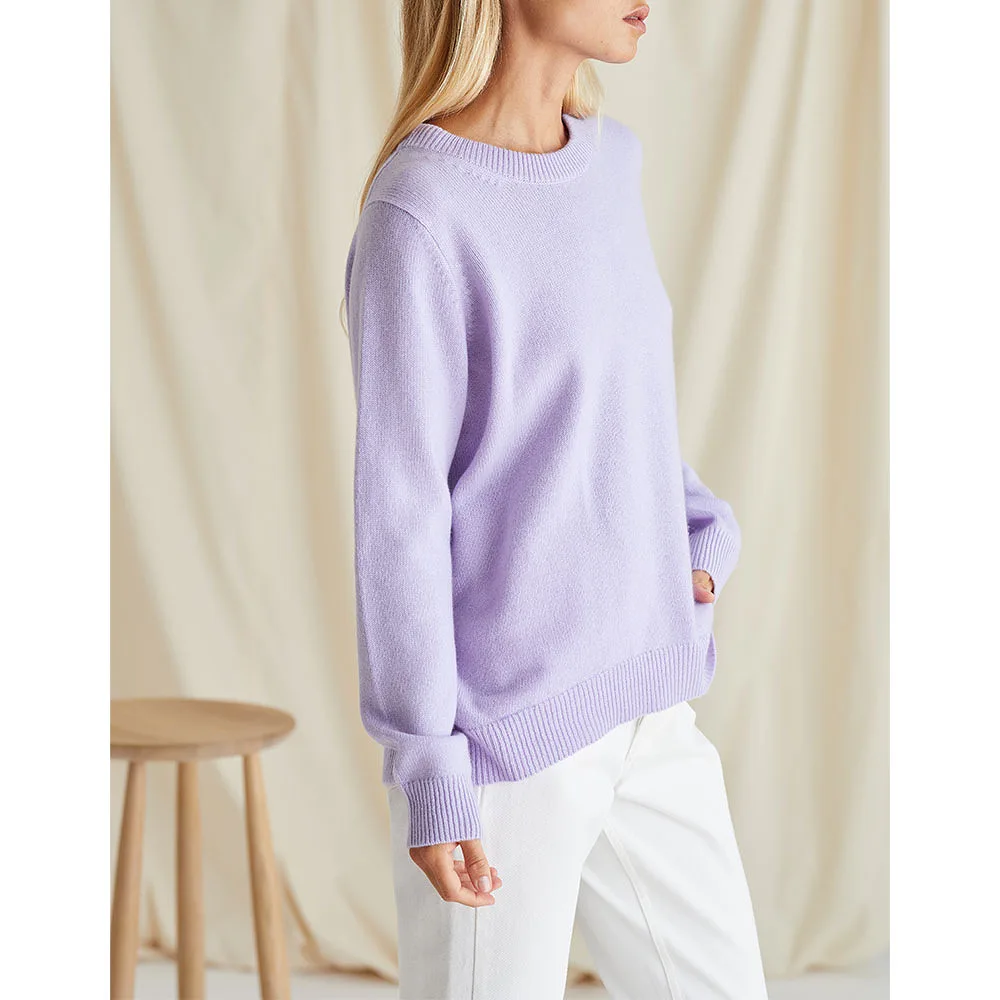 Cashmere Straight O-neck Sweater