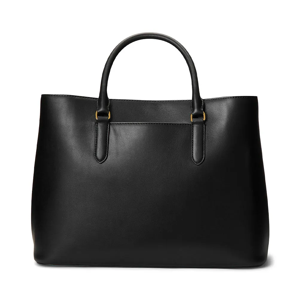 Smooth Leather Large Marcy Satchel