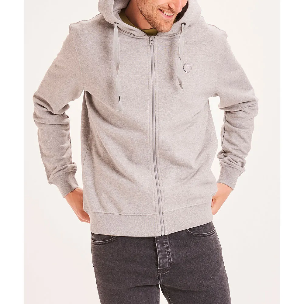 Sweat ELM zip hood basic badge sweat