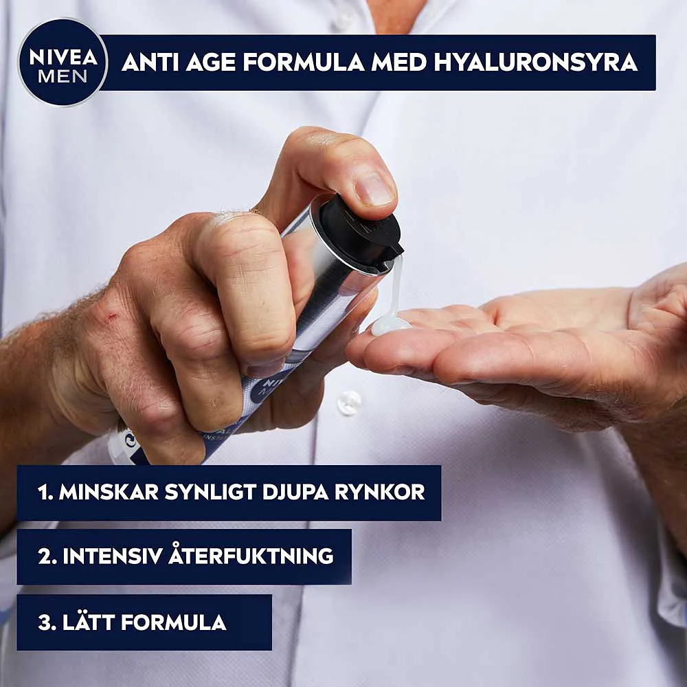 Ansiktsgel Anti Age Hyaluron Face Gel 50 ml NIVEA MEN