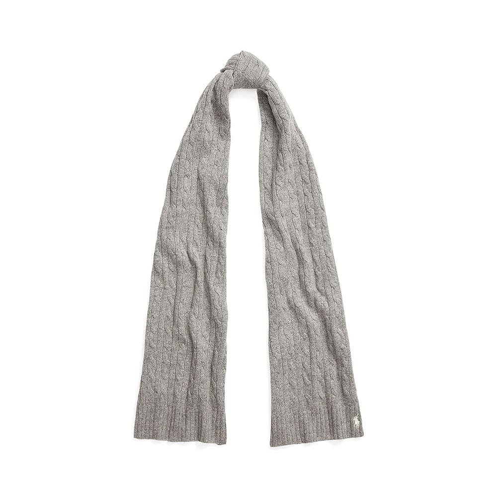 Cable-Knit Wool-Cashmere Scarf