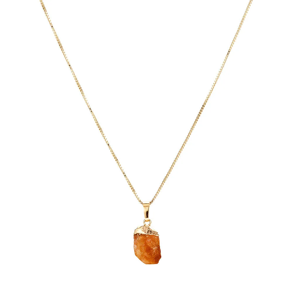 Citrine Classic Connector Pendant