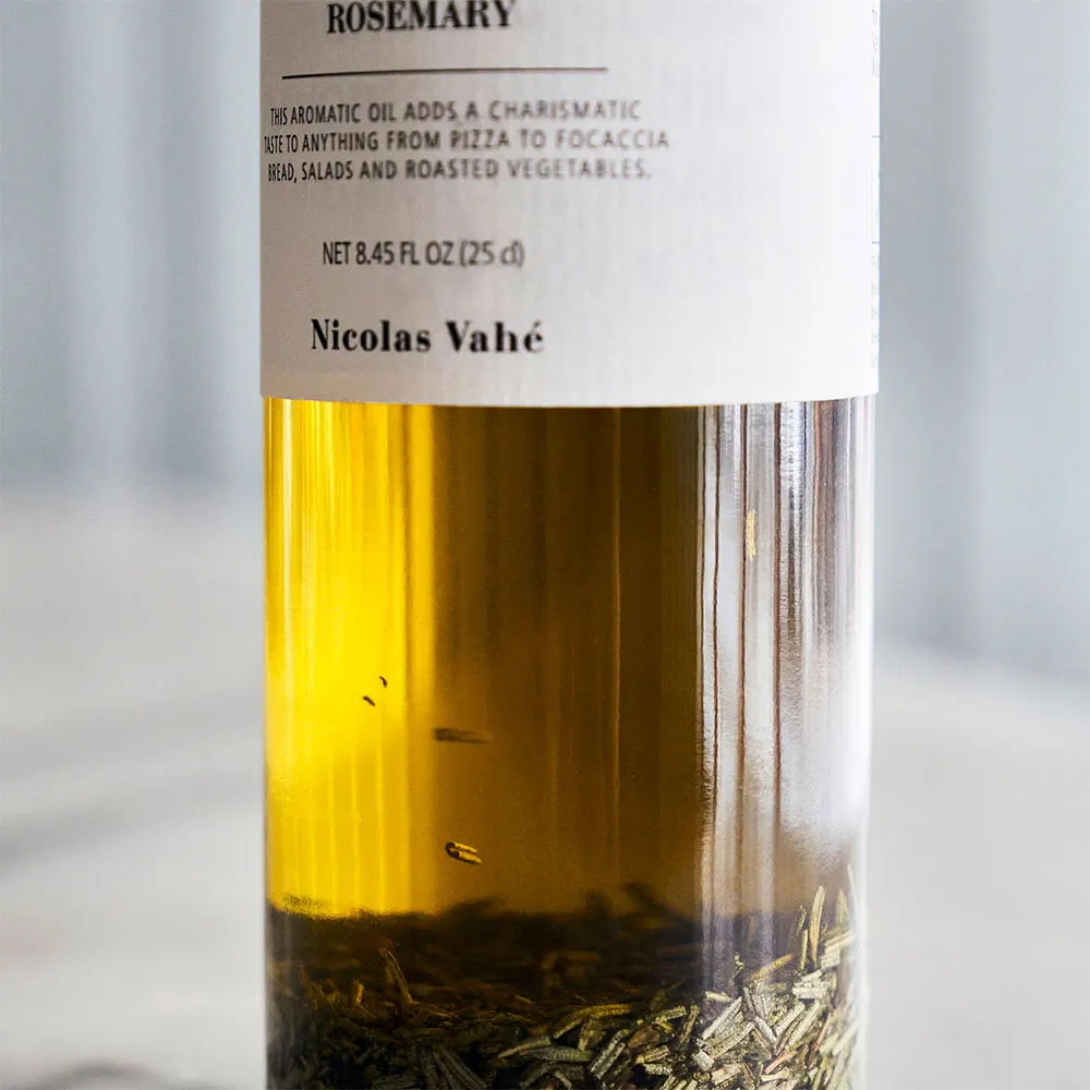 Organic olive oil with rosemary