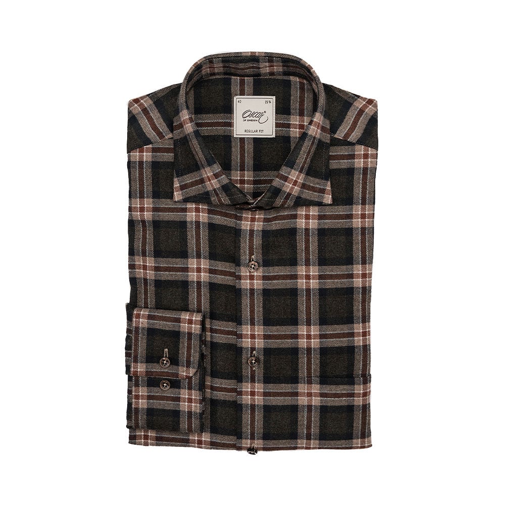 Checked Flannel Regular Fit Shirt