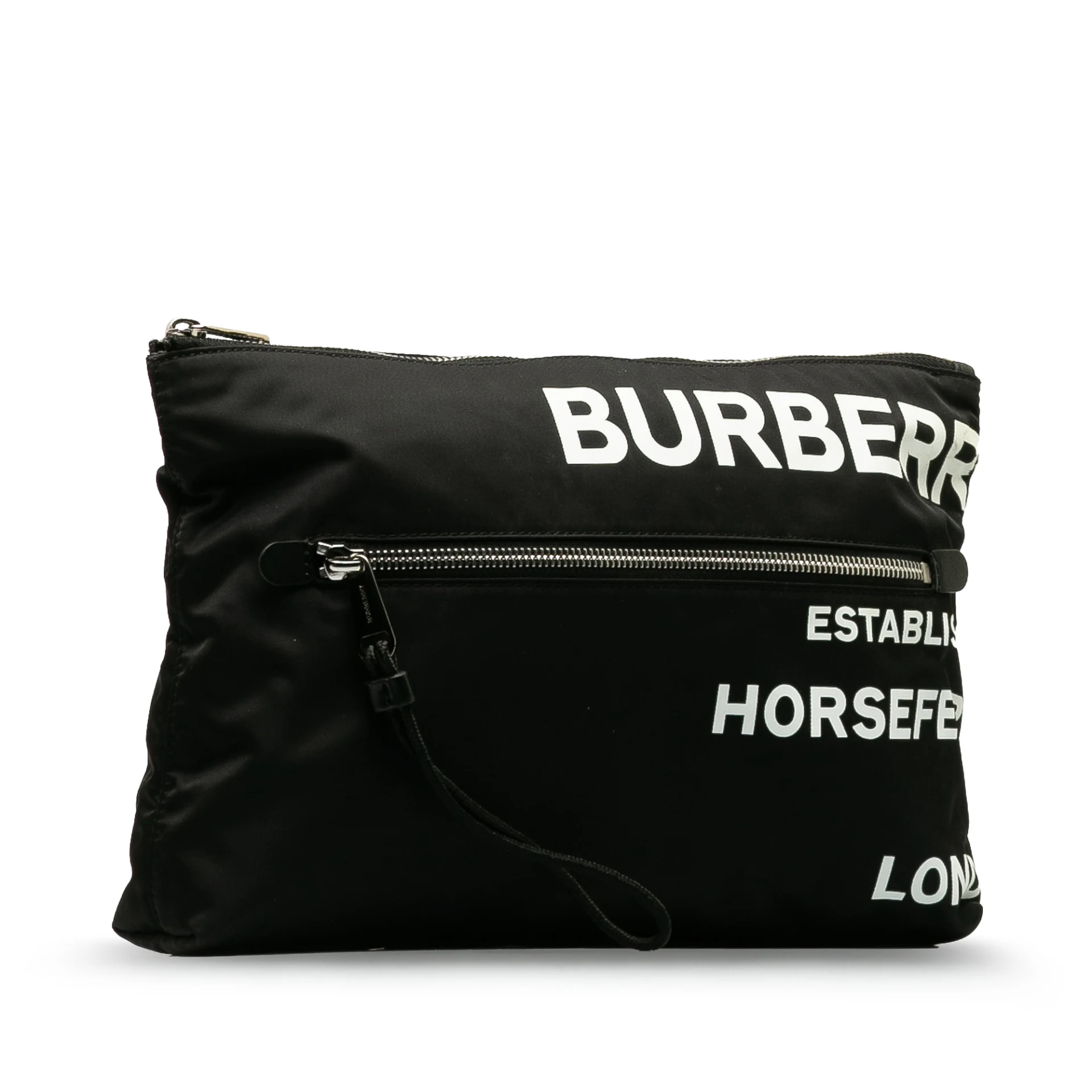 Burberry Nylon Horseferry Print Clutch