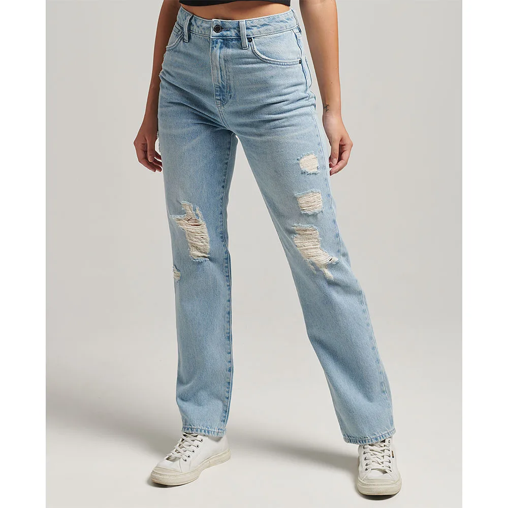 High Rise Straight Jeans