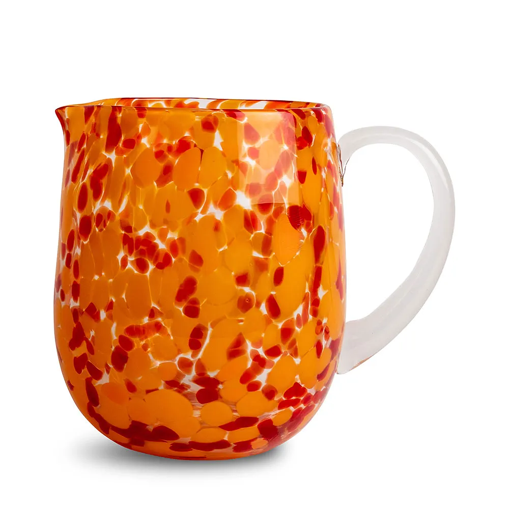 Jug Messy round Red/orange