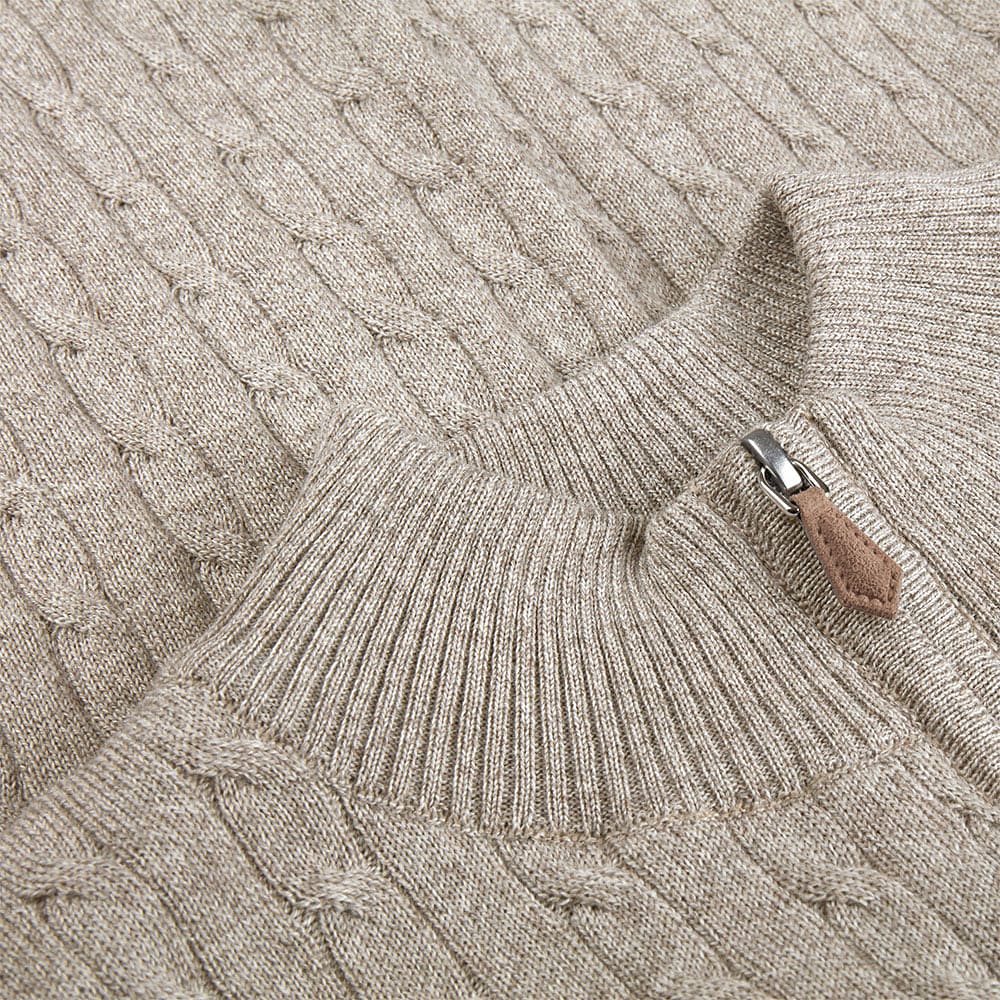 Merino Cable Half Zip