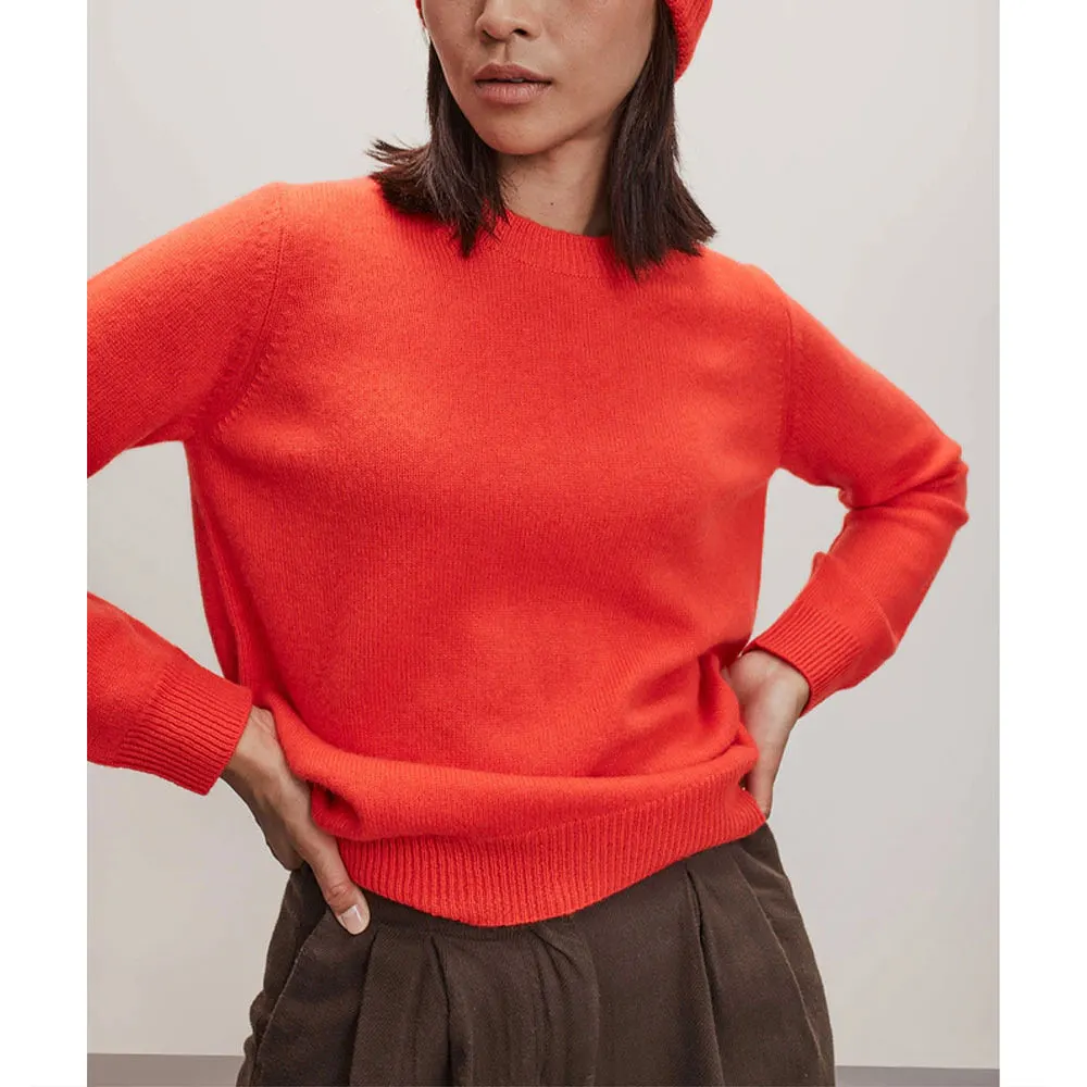 Cashmere Straight O-neck Sweater