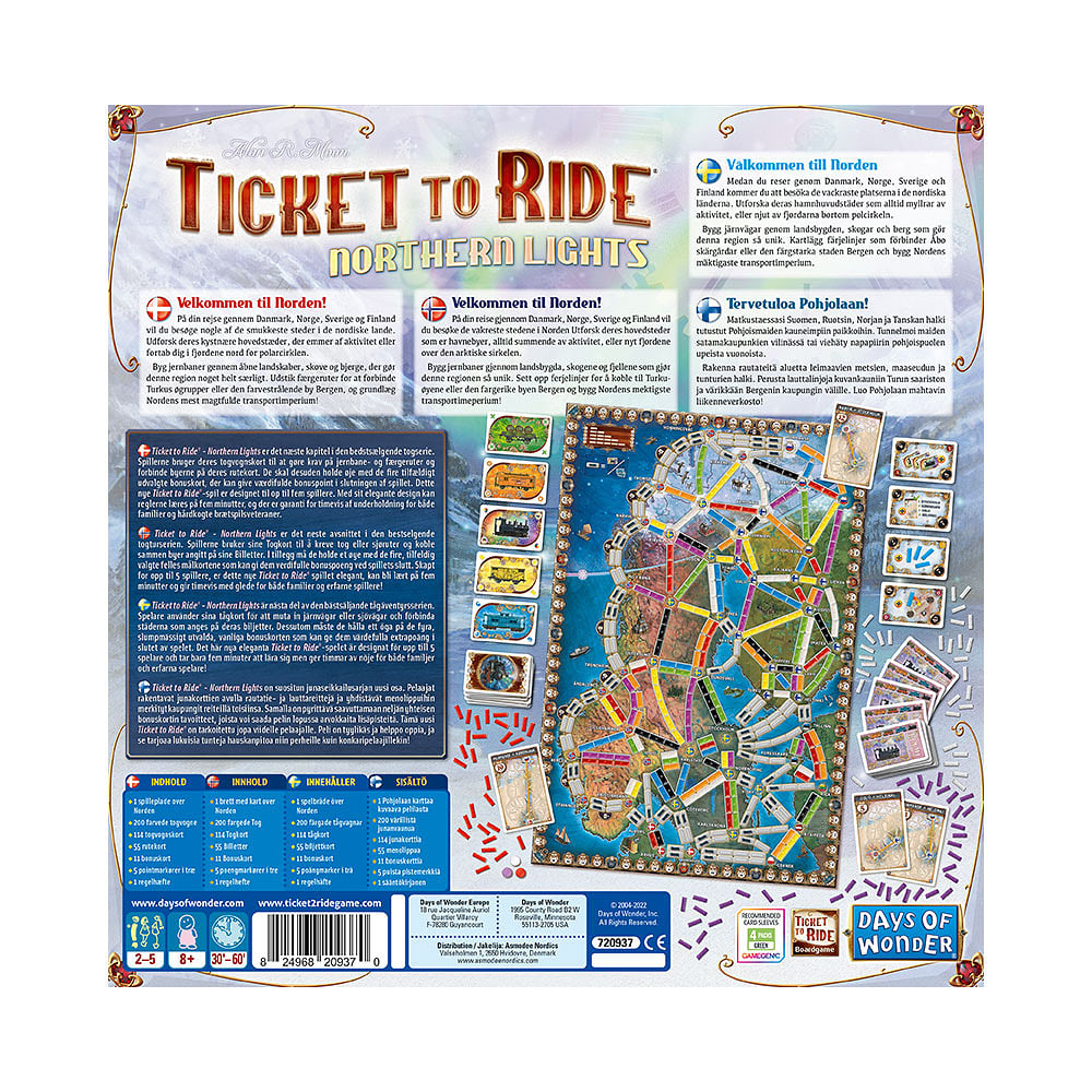 Ticket to Ride Northern Lights