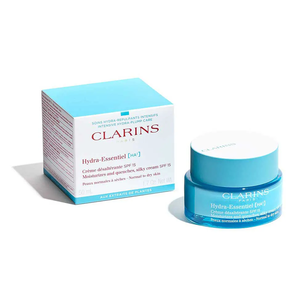 Clarins Hydra-Essentiel SPF 15 Moisturizes and quenches, silky cream Normal to dry skin