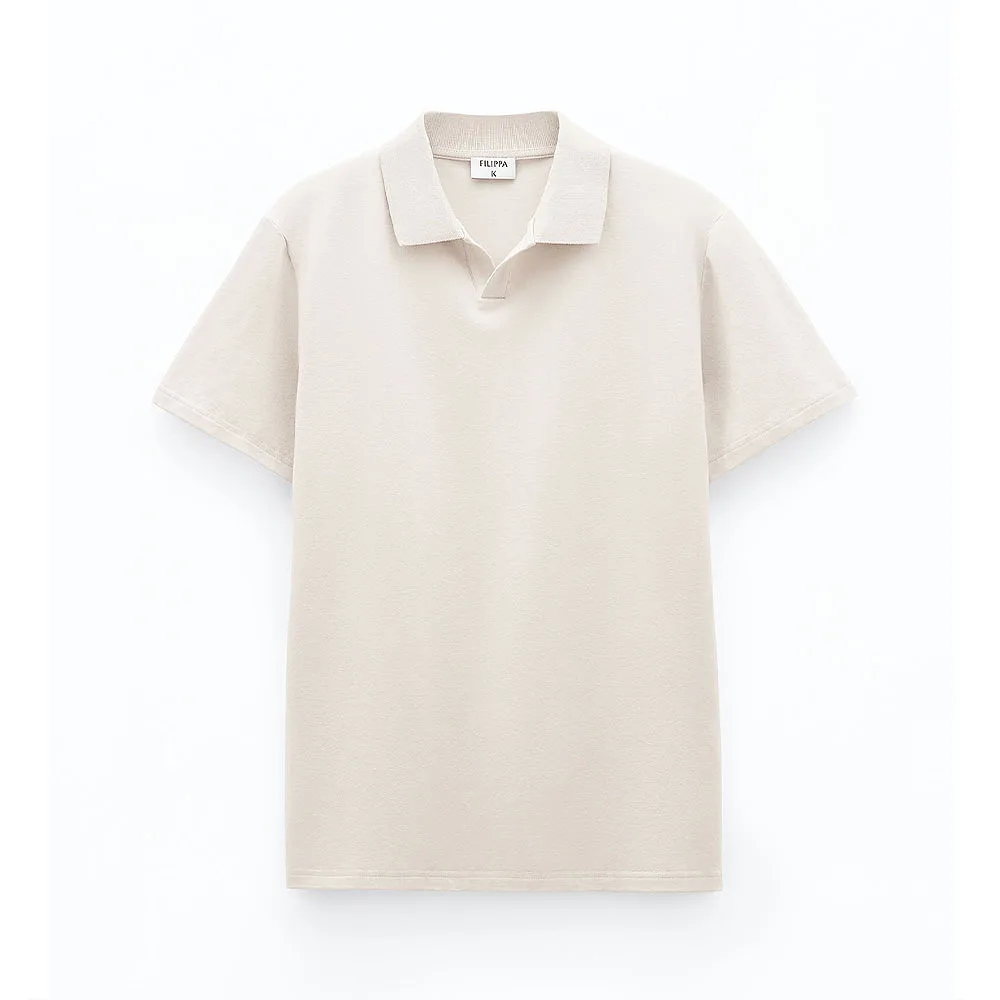 Stretch Cotton Polo T-Shirt