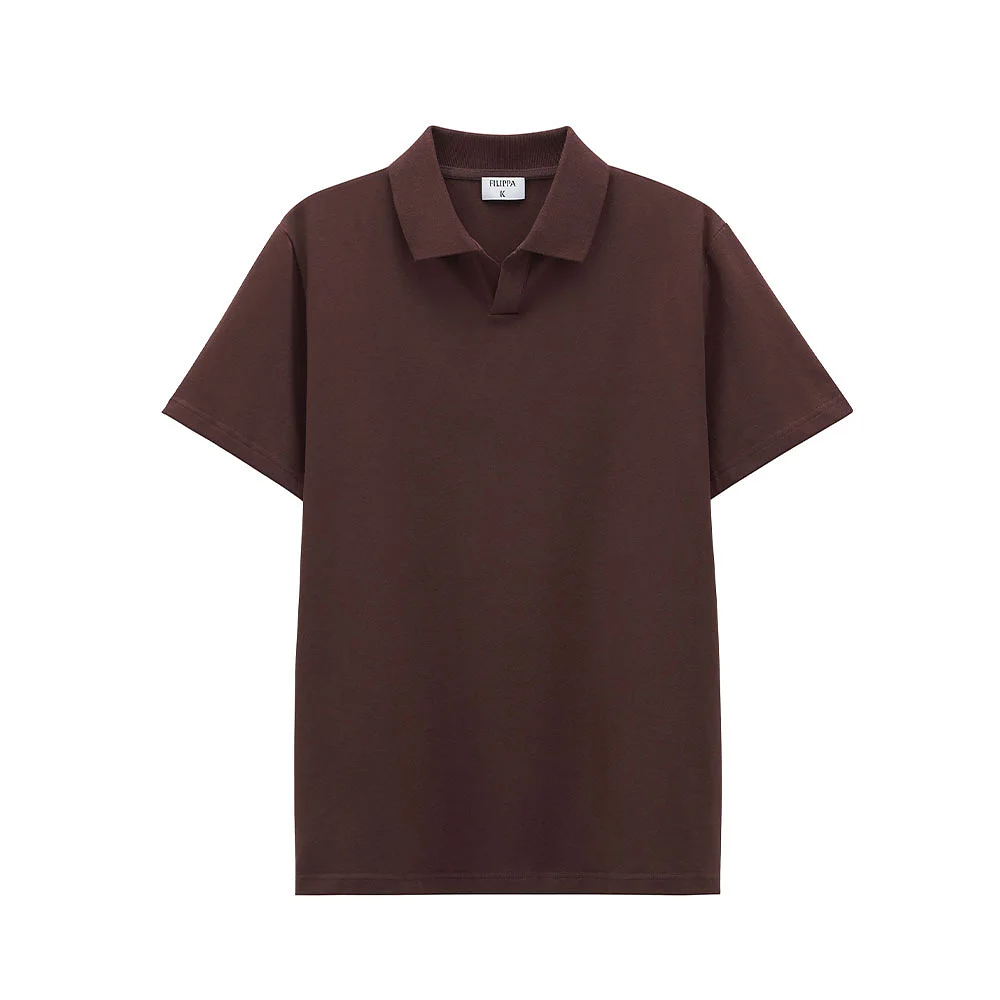 Stretch Cotton Polo T-Shirt