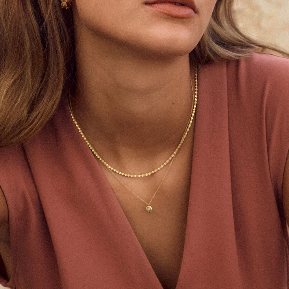 Tinsel Thin Necklace Gold