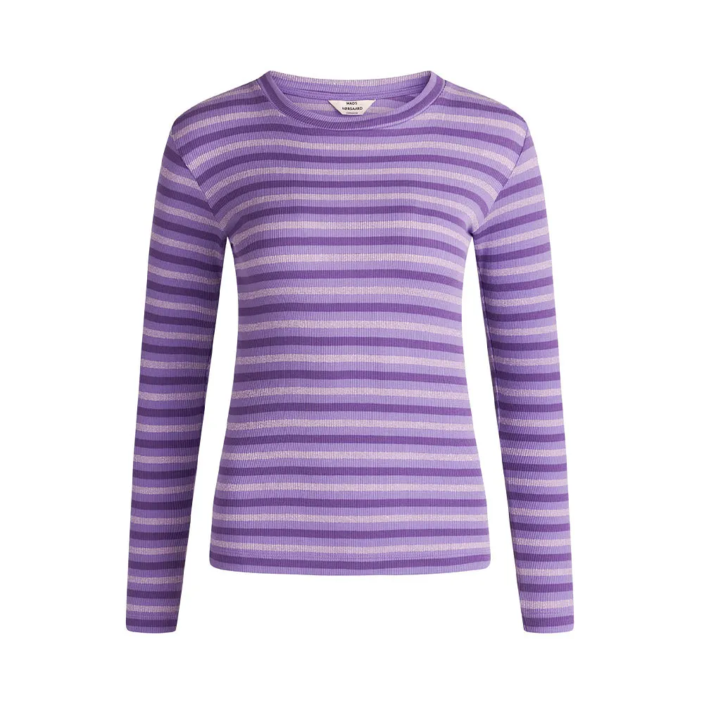 2x2 Lurex Stripe Tee LS