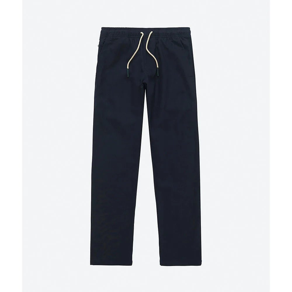 Navy Linen Long Pant