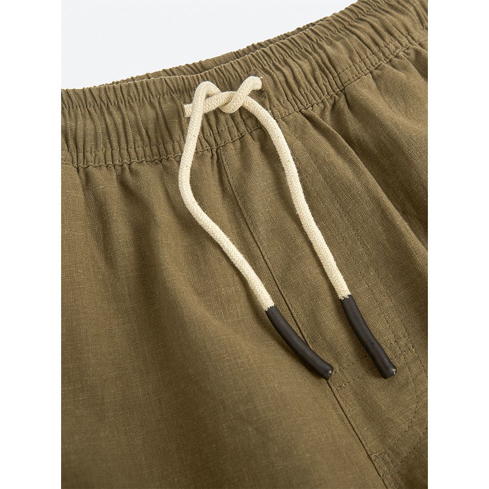 CARGO LINEN SHORTS