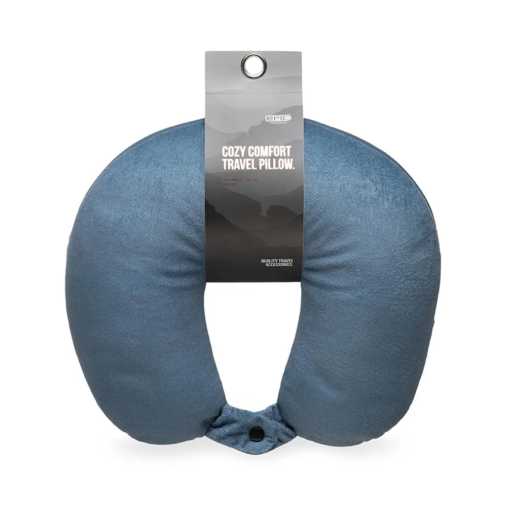 Cozy Comfort Travel pillow Soft Blue