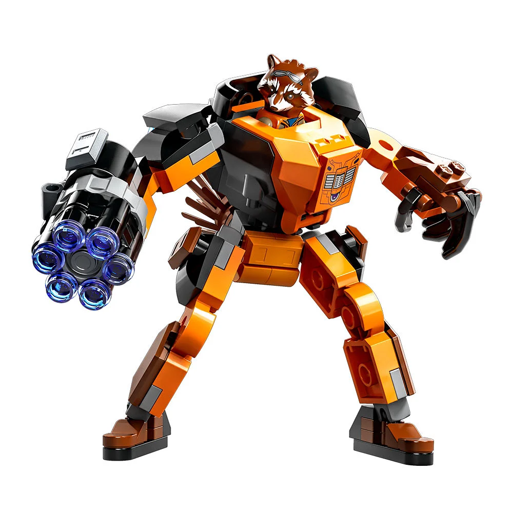 76243 Super Heroes Rocket i robotrustning