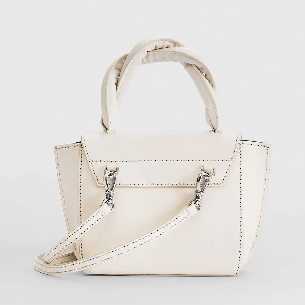 Montalbano Linen Leather/Nappa Mini Handbag