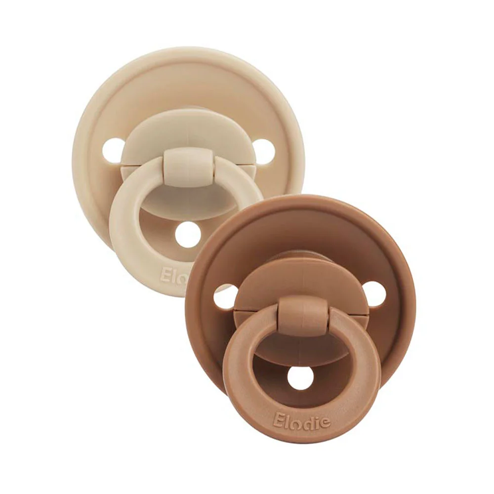 Binky Bundel 2-pack Pure Khaki +3m Napp