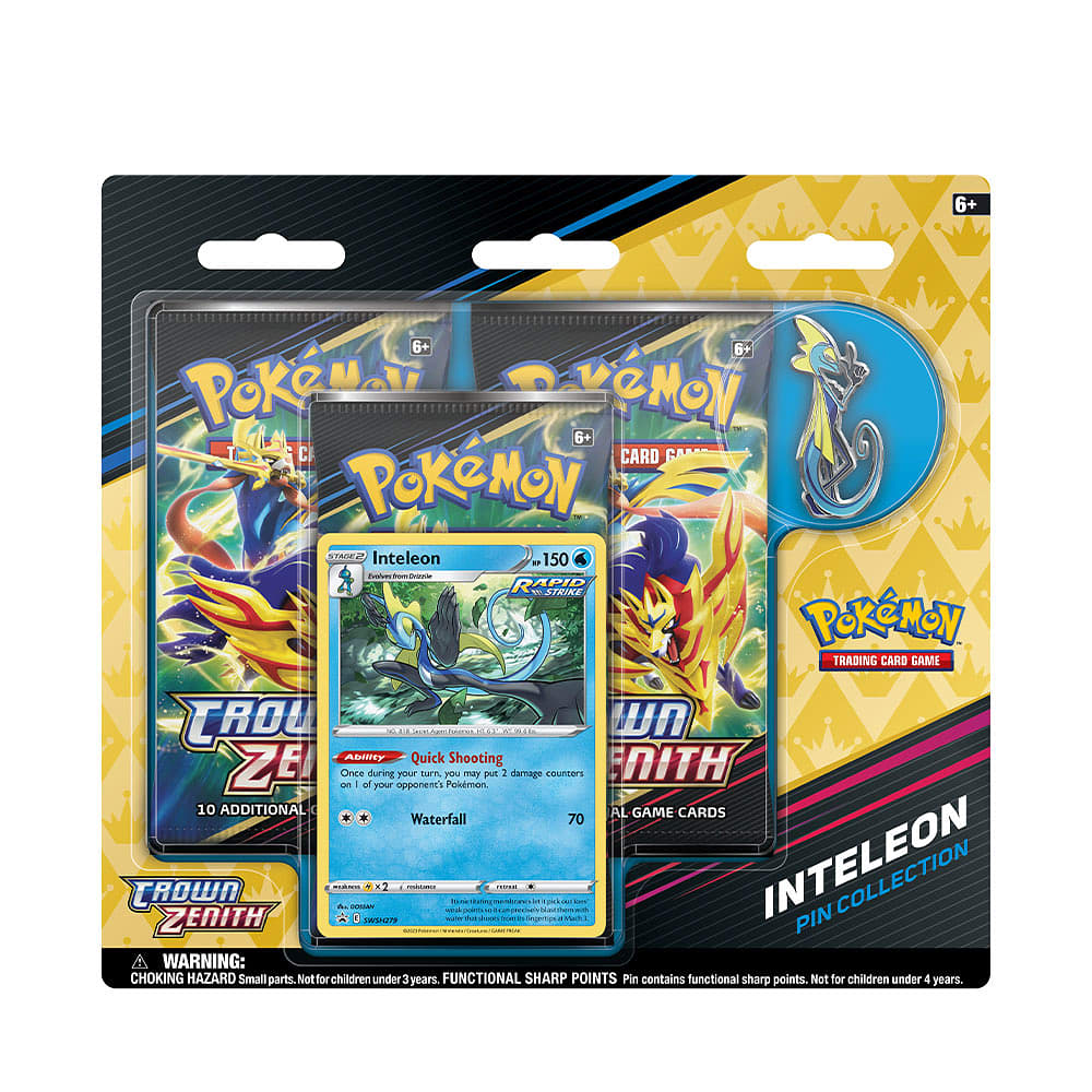 POKÉMON TCG: Crown Zenith Pin Collection - Rillaboom / Cinderace / Inteleon