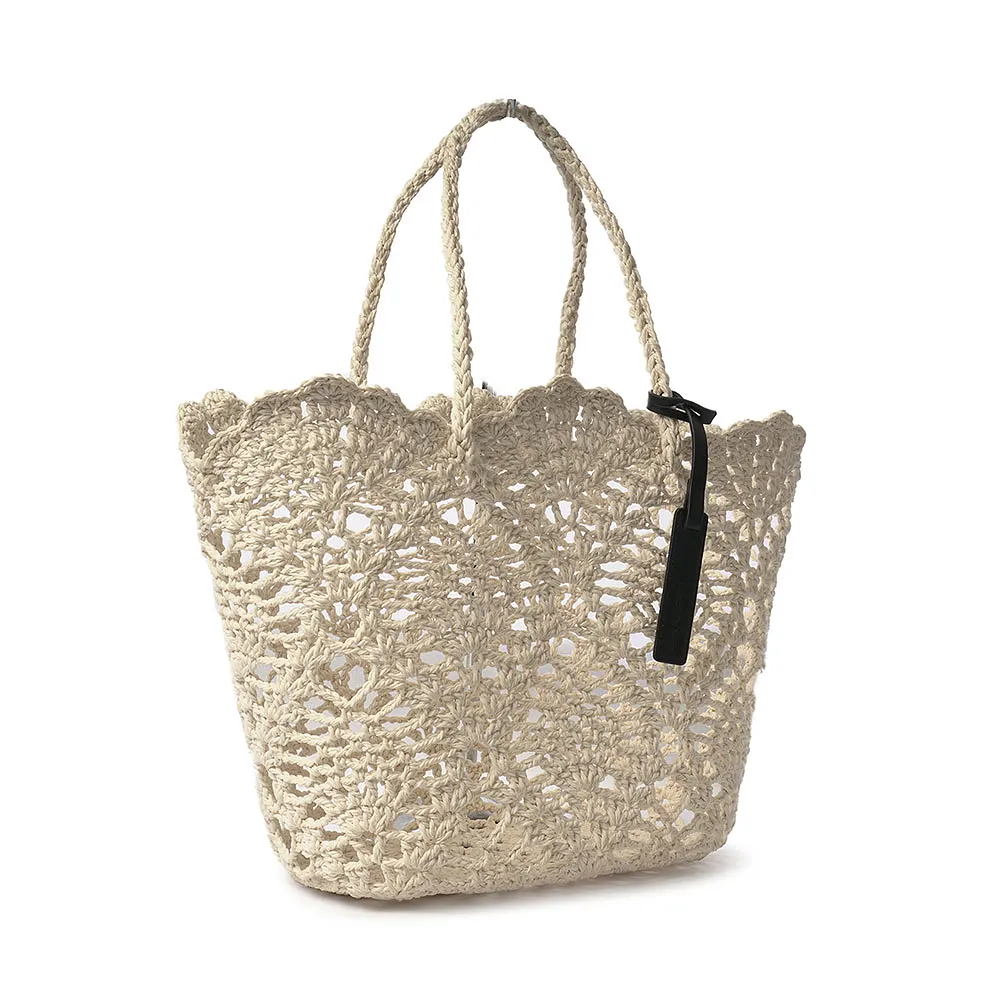 Daisy Crochet Basket White