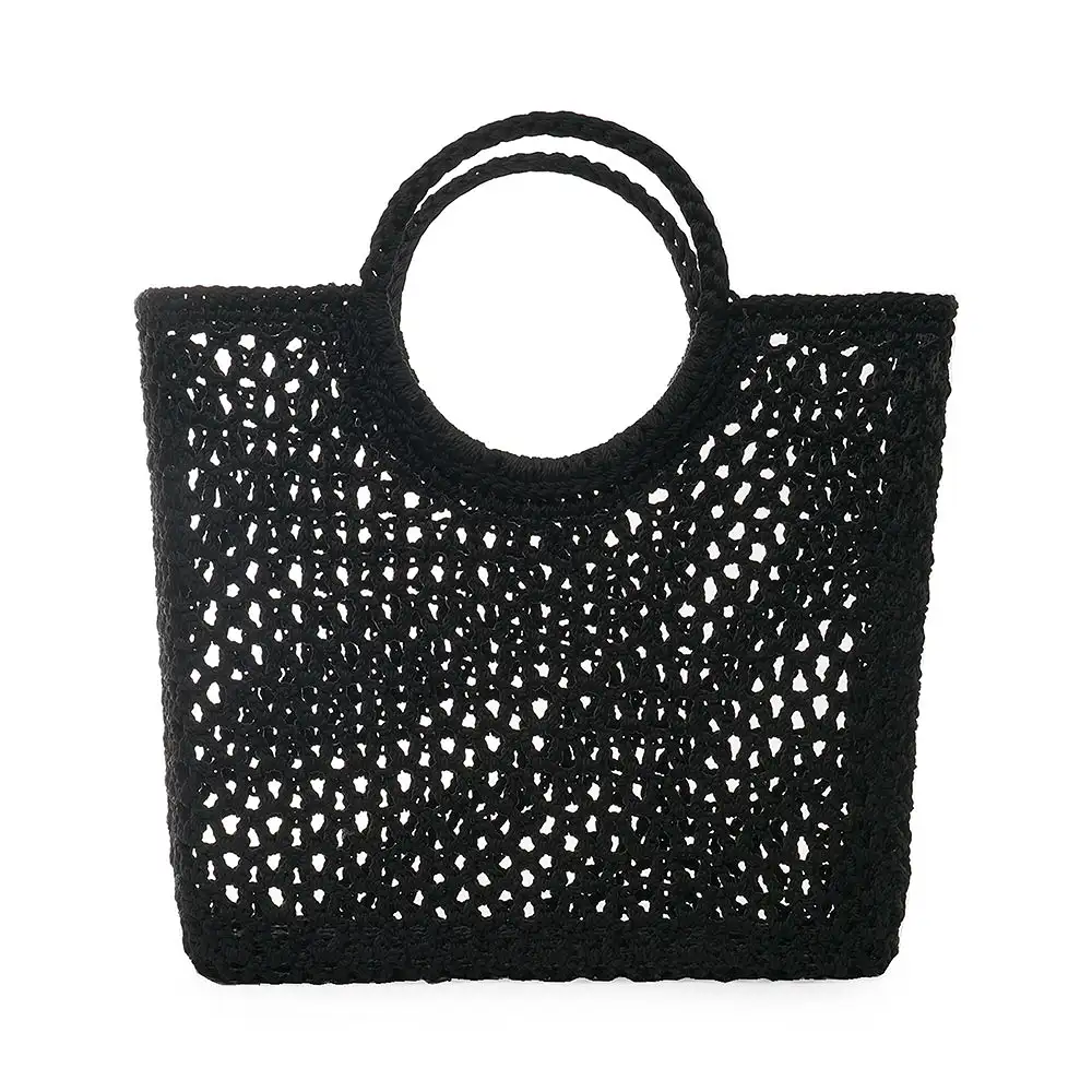 Round Handle Basket Black