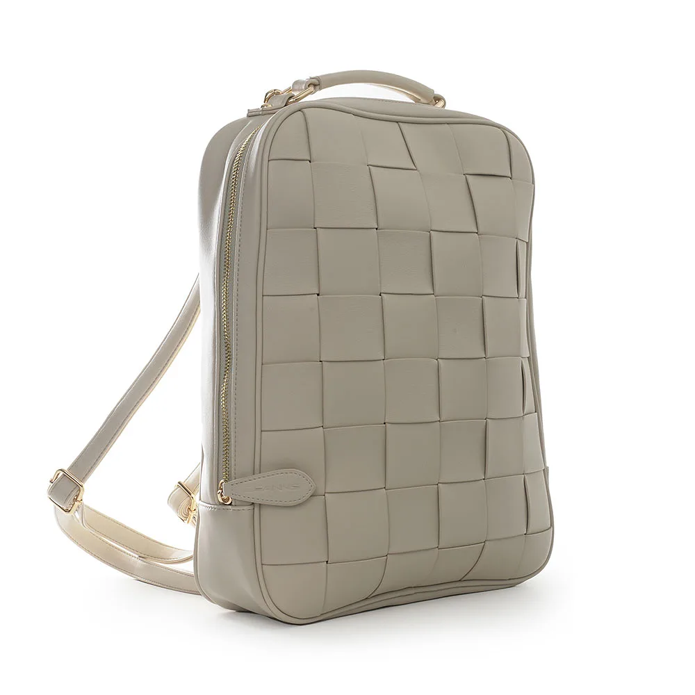 Braided Strap Ravenna Backpack Grey