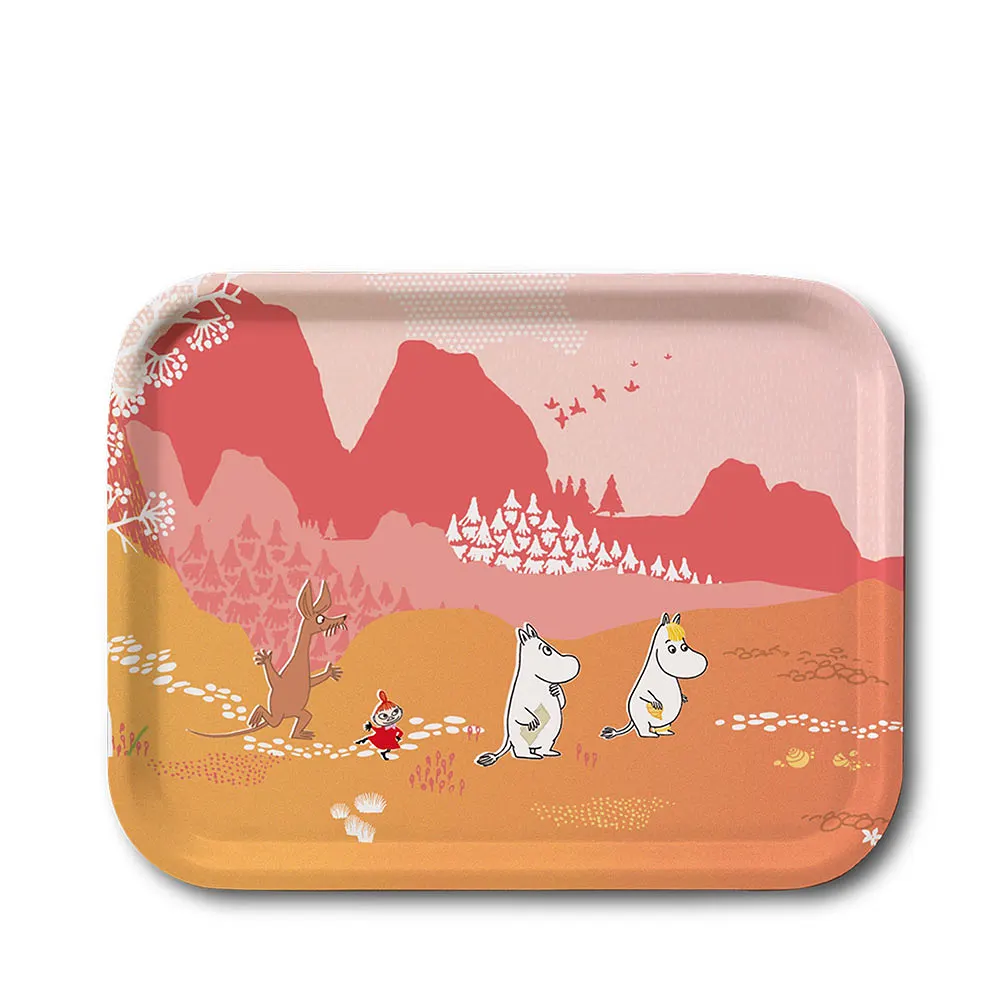 Moomin Valley Pink 27x20 cm Serveringsbricka