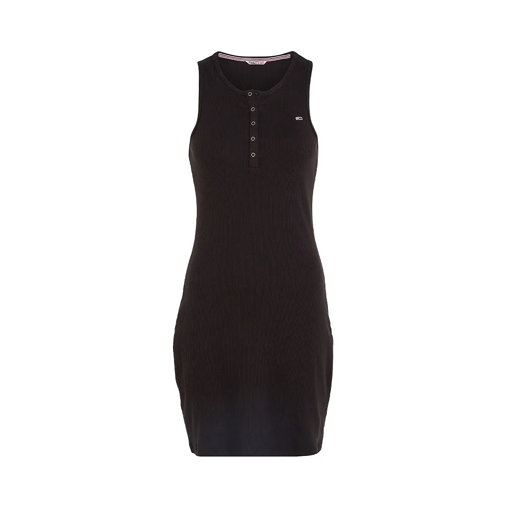 TJW ESSENTIAL RIB BUTTON BODYCON