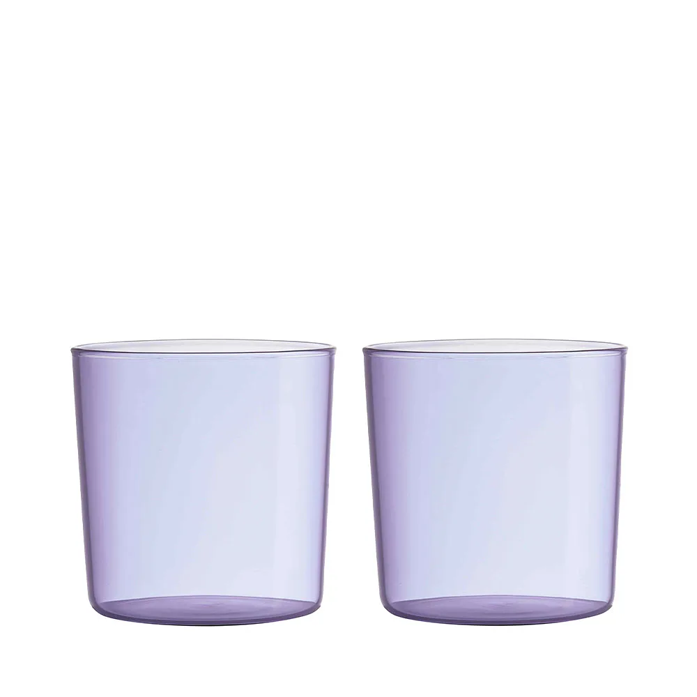 Kids coloured Eco drinking glass 2-Pack