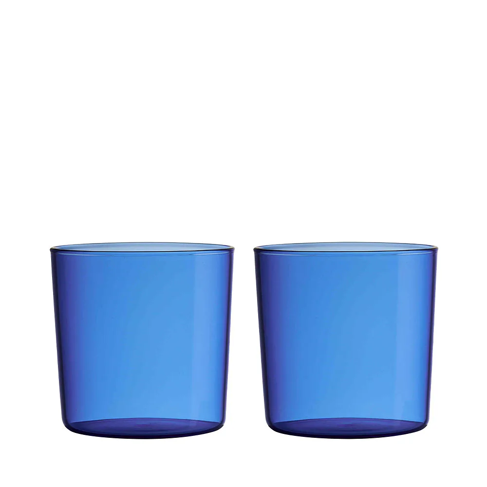 Kids coloured Eco drinking glass 2-Pack