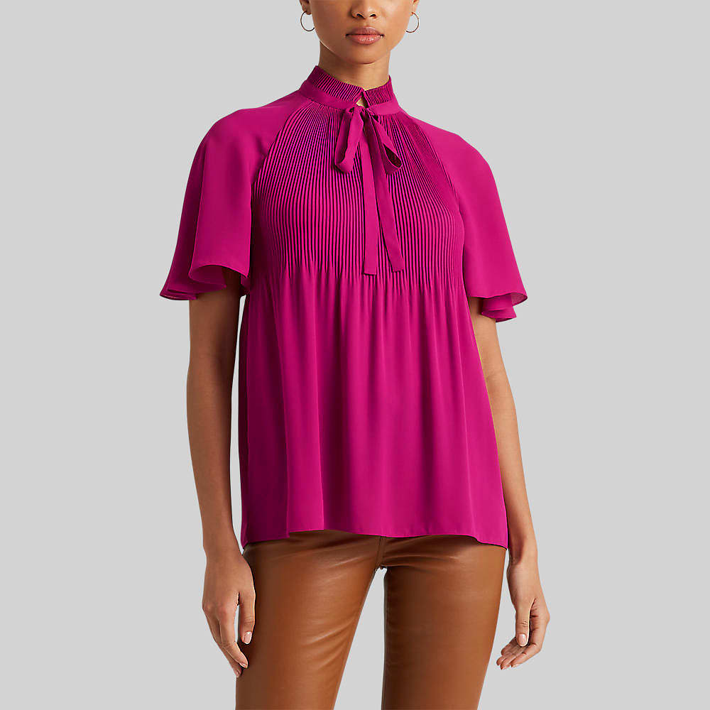 Pleated Georgette Blouse