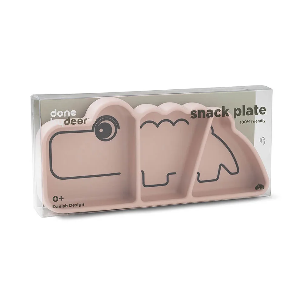 Silicone Stick&Stay snackplate Croco Powder