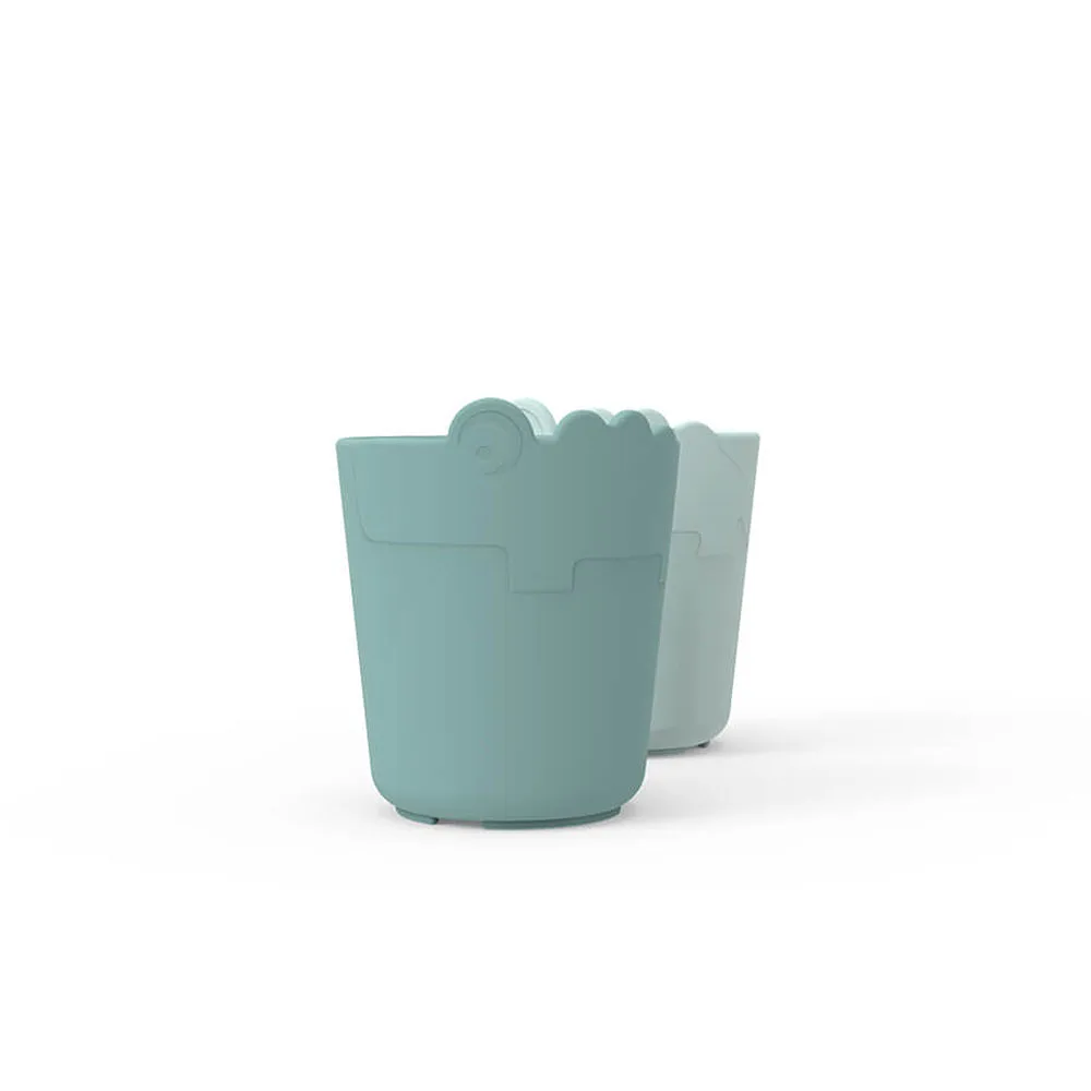 Kiddish mini mug 2-pack Croco Blue