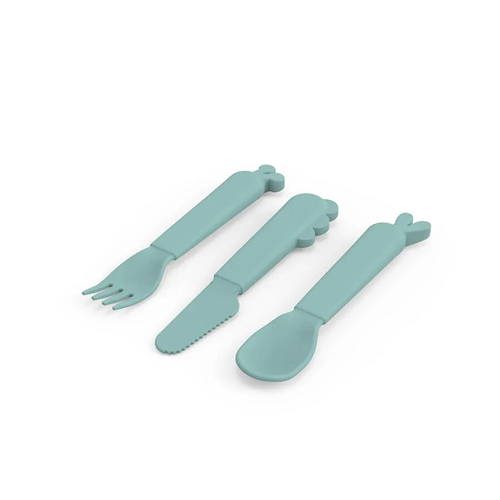 Kiddish cutlery set Deer friends Blue