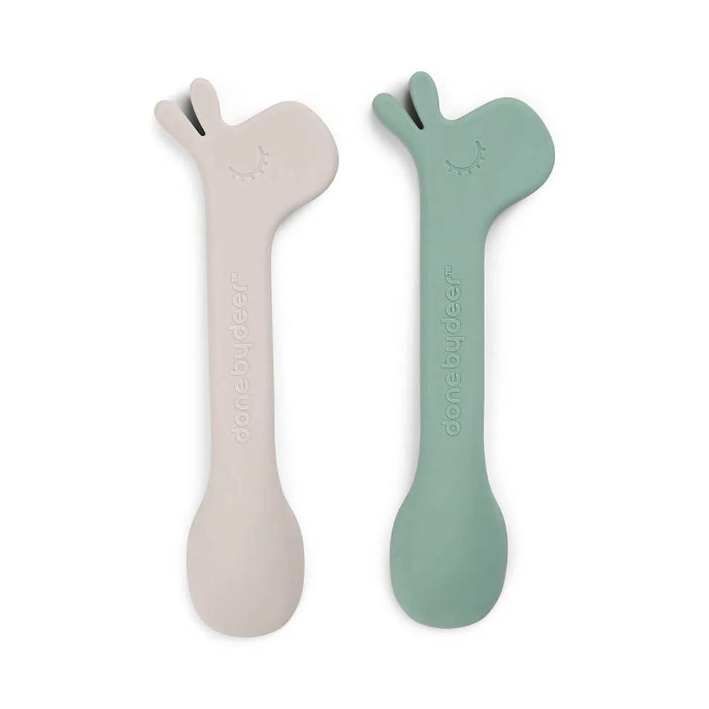 Silicone spoon 2-pack Lalee Green