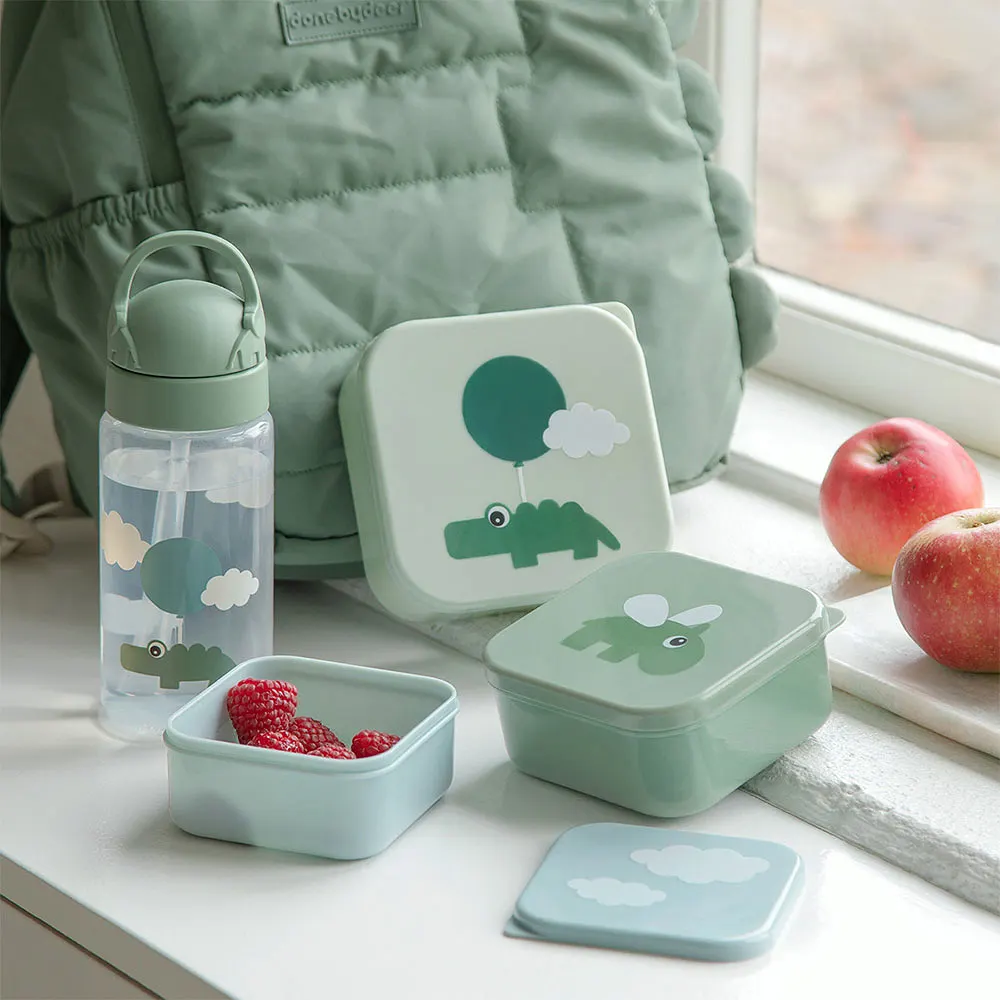 Snack box set 3 pcs Happy clouds Green