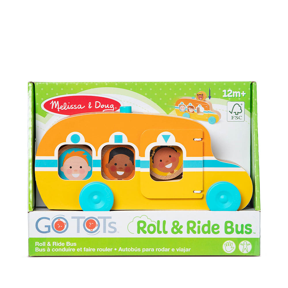 GO TOTs Roll & Ride Buss i trä