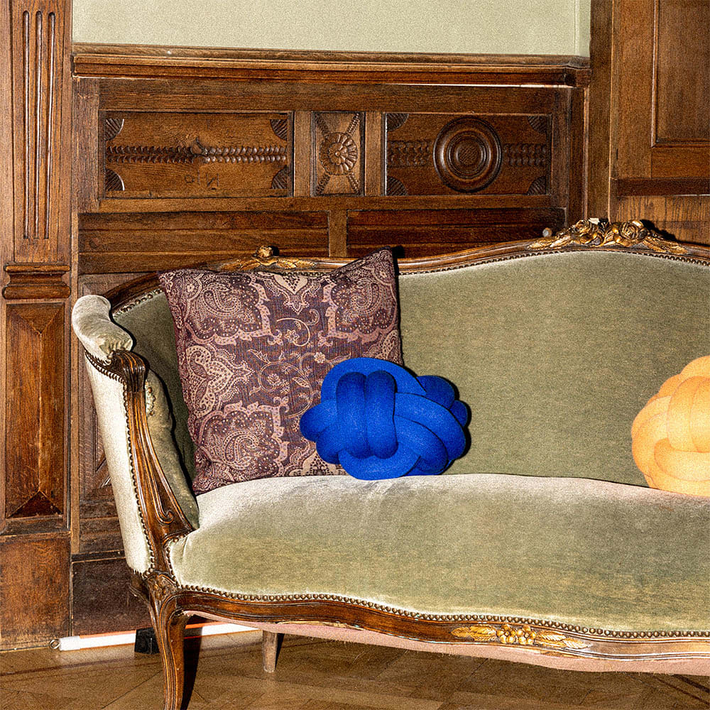 Knot - Kudde Klein Blue från Design House Stockholm | Åhléns
