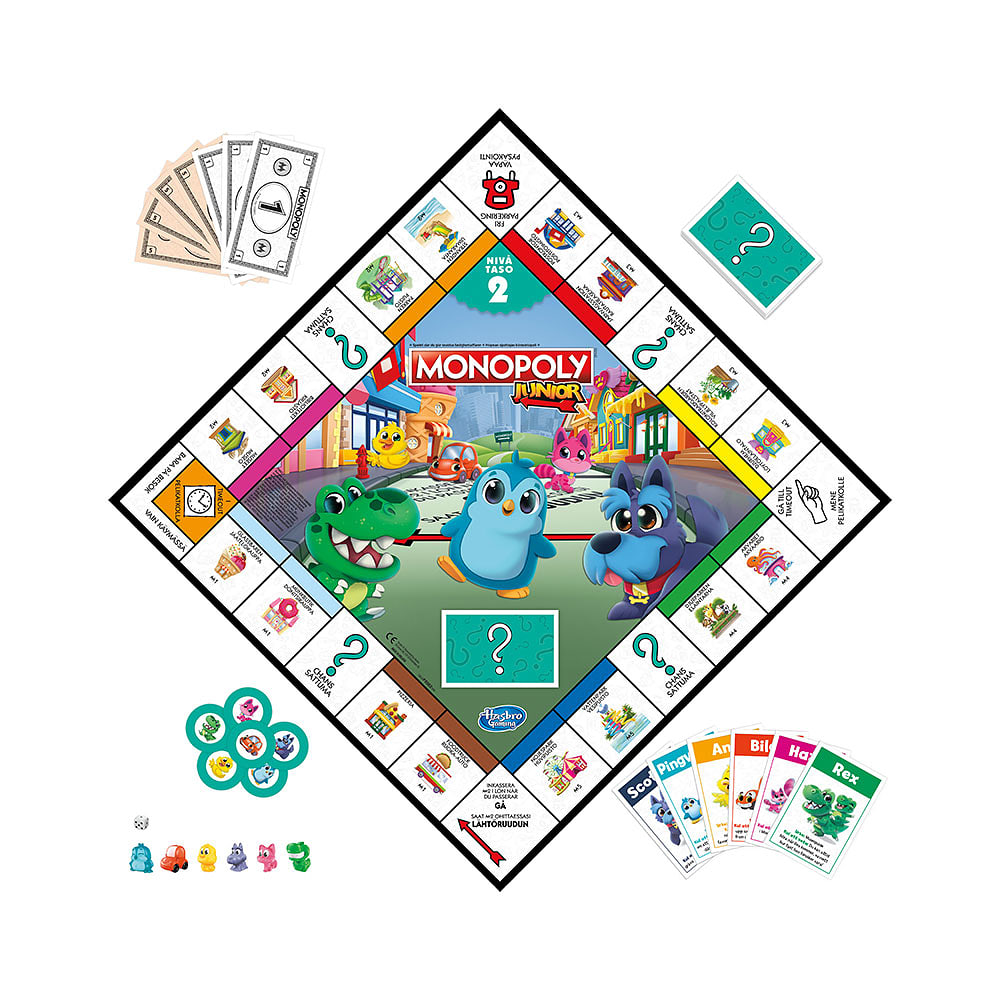 Monopol Junior 2 spel i 1