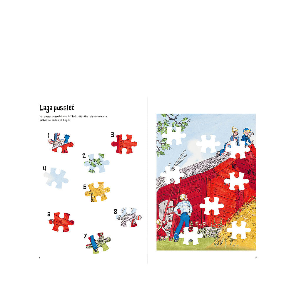 Emil i Lönneberga -  Stora pysselboken med klistermärken
