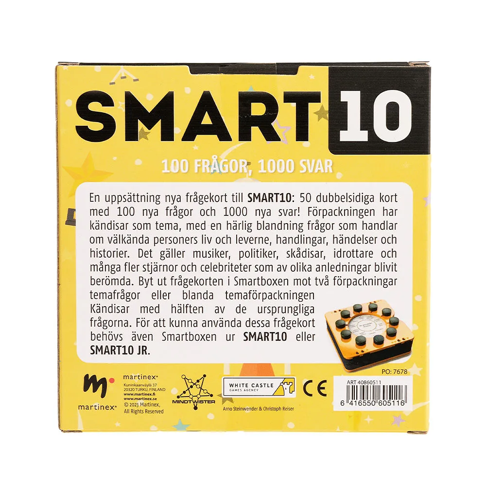 SMART10 FRÅGEKORT KÄNDISAR