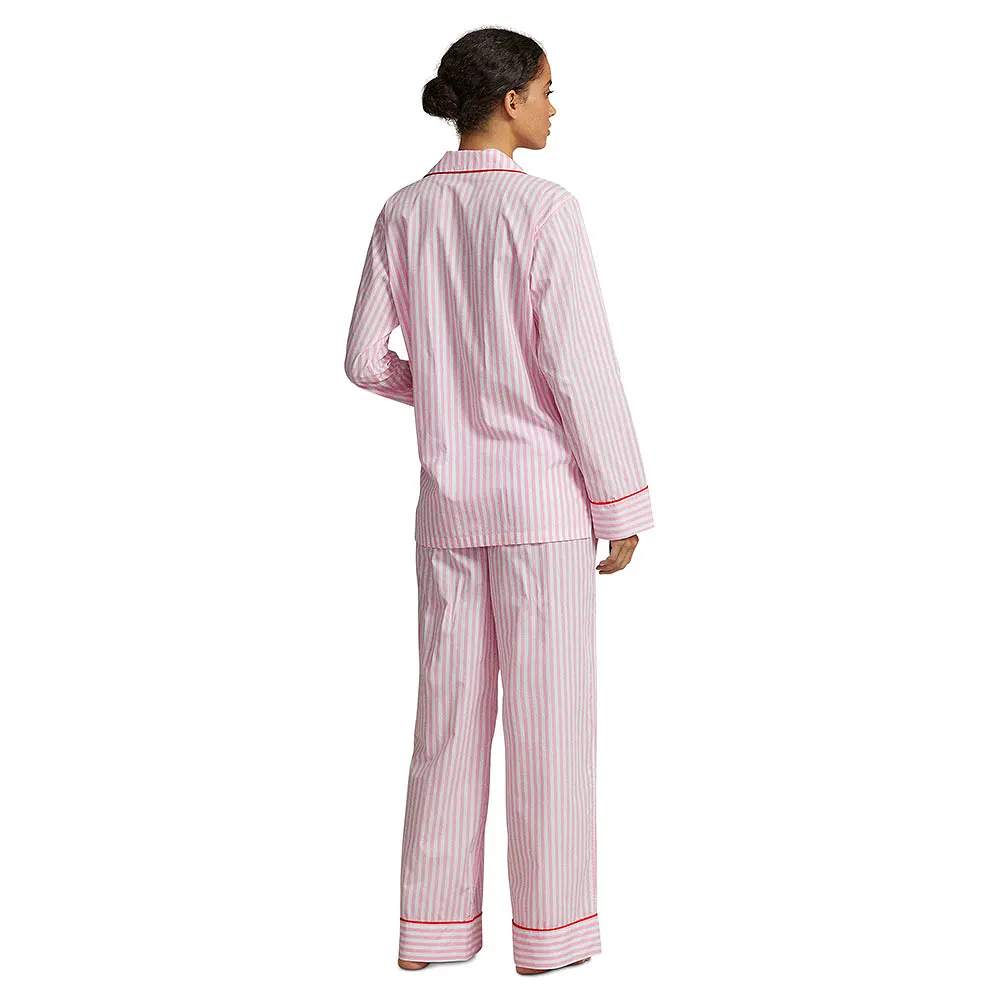 PJ Set In Light Yard Dyed Woven Poplin