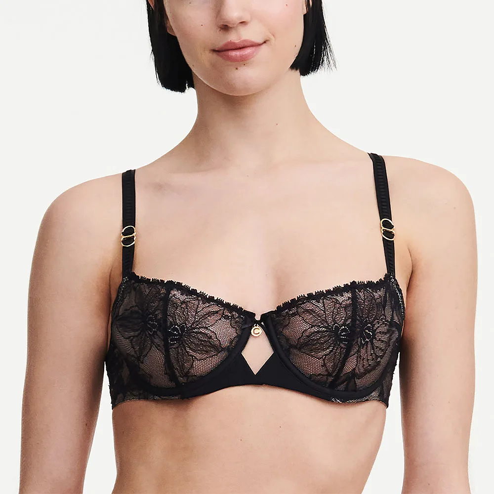 Orchids Half-Cup Balcony Bra