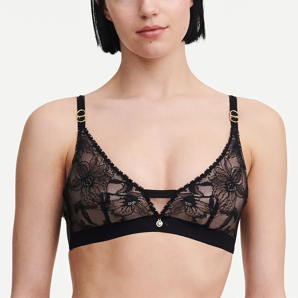 Orchids Wirefree Triangle Bra